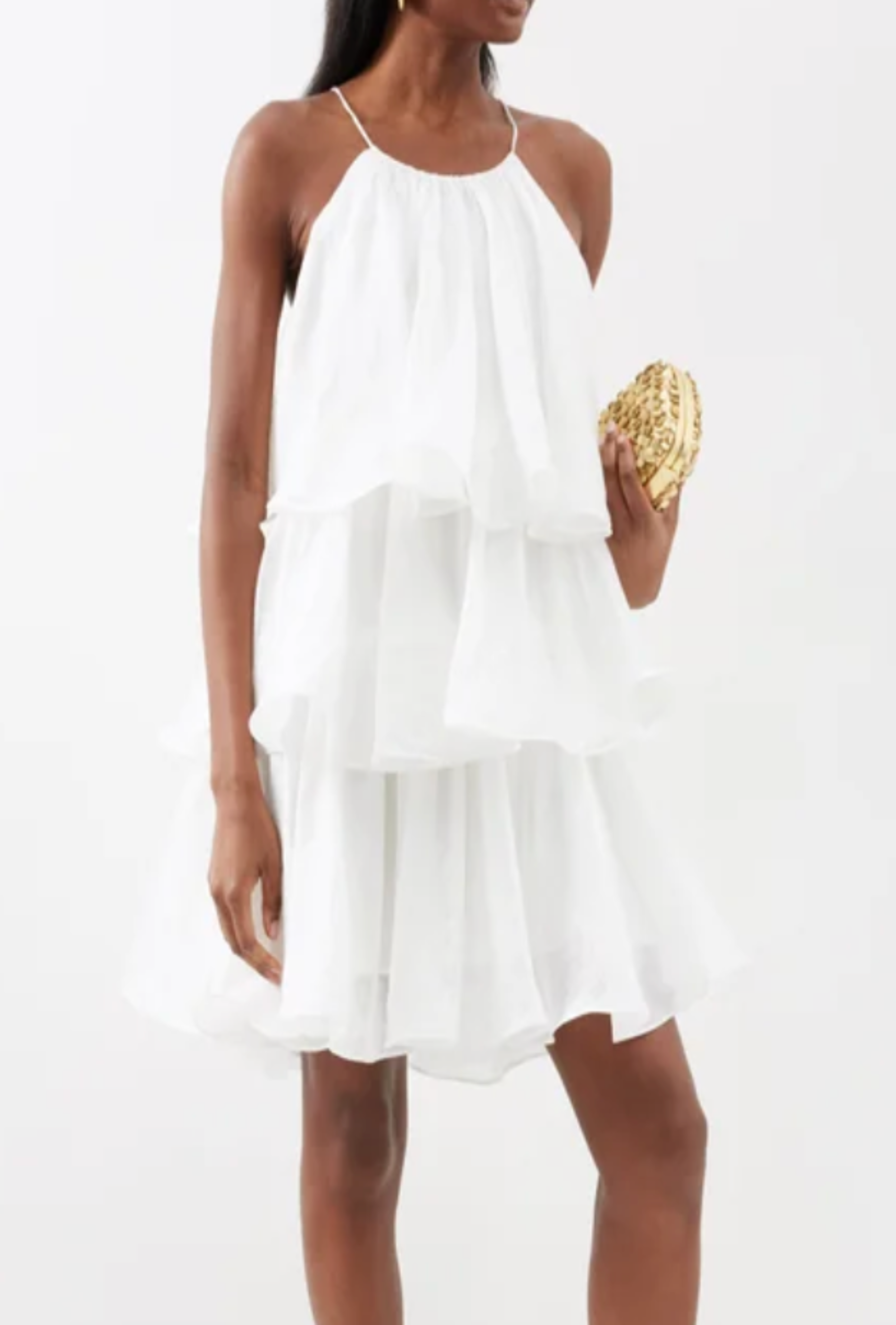 aje claudia tiered mini dress Aje Claudia Tiered Mini