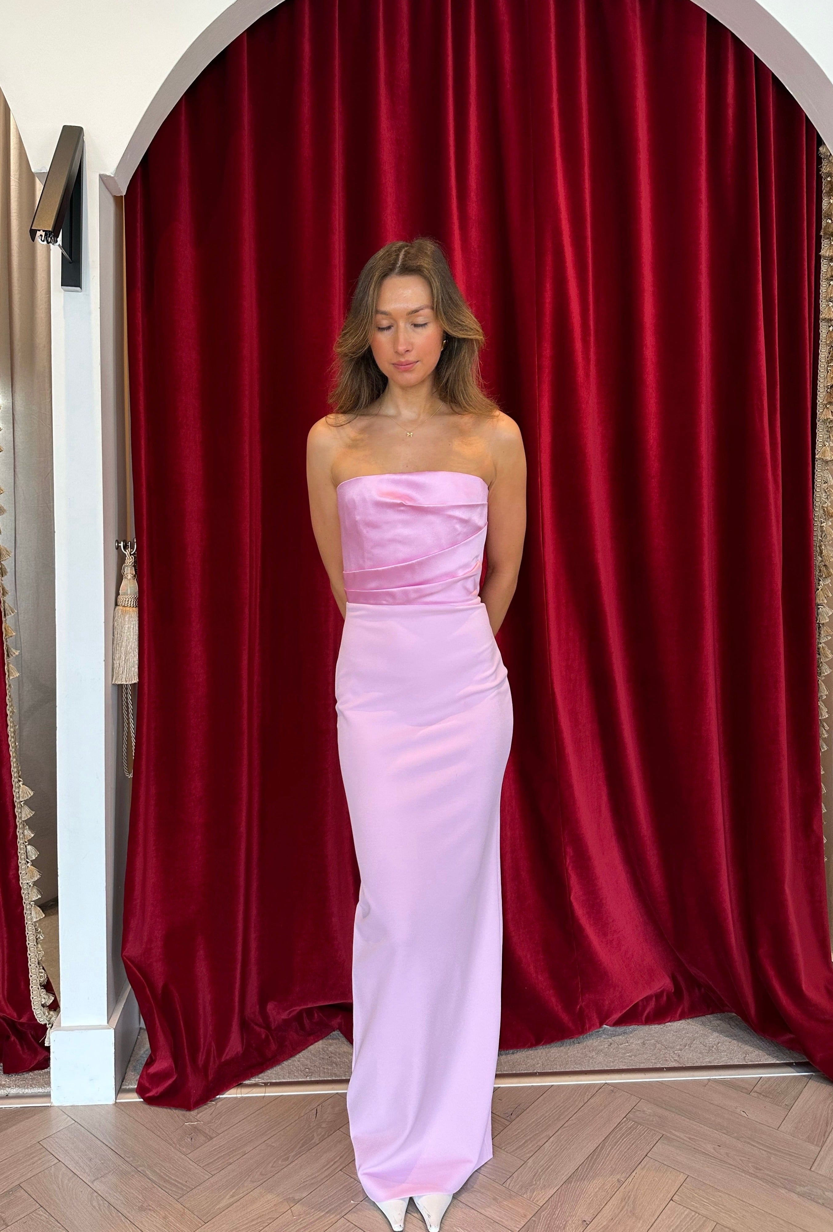 afra maxi dress SOLACE London Afra Maxi Dress in Blush