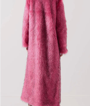 Hot Pink Full Length Coat