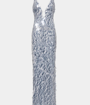 Misha Sapphire Sequin Dress