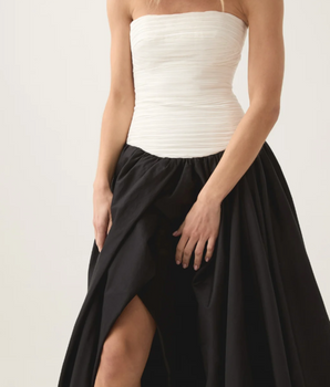 Aje Bubble Maxi - Ivory/Black
