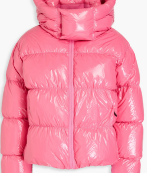 Quilted Hooded Jacket - Candyfloss