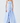 Violette Bubble Hem Maxi Dress in Pearl Blue