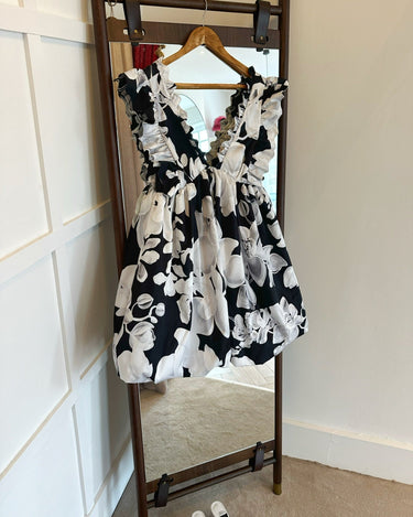 Caroline Babydoll Mini Dress - Drobey