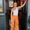 Kiara Ruched Drawstring Pants - Drobey