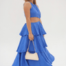 Marine Blue Wave Dress - Drobey