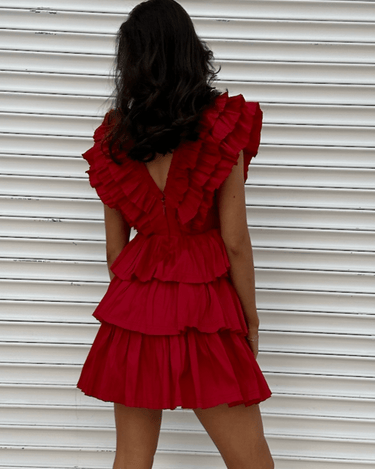 Ruffled Mini Dress - Drobey