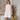 White Linen Panel Dress - Drobey
