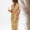 Poppies Silk Dress - Drobey